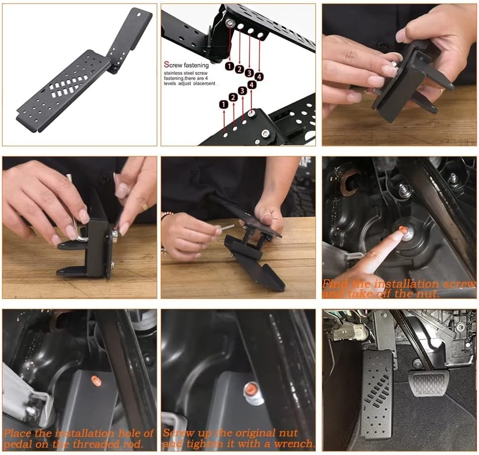 AMR Left Footrest Pedal for Jeep Wrangler JL,JT & 392