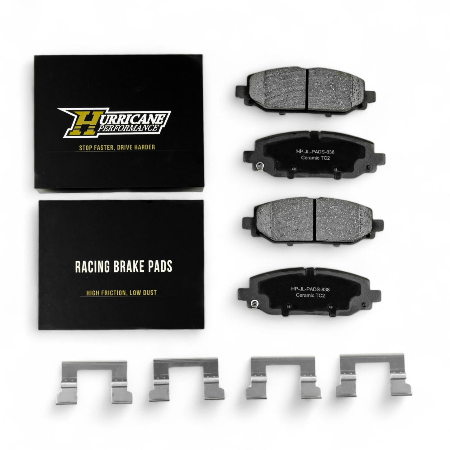 Hurricane Performance Rear Brake Pads For Jeep Wrangler JL for Standard Brakes