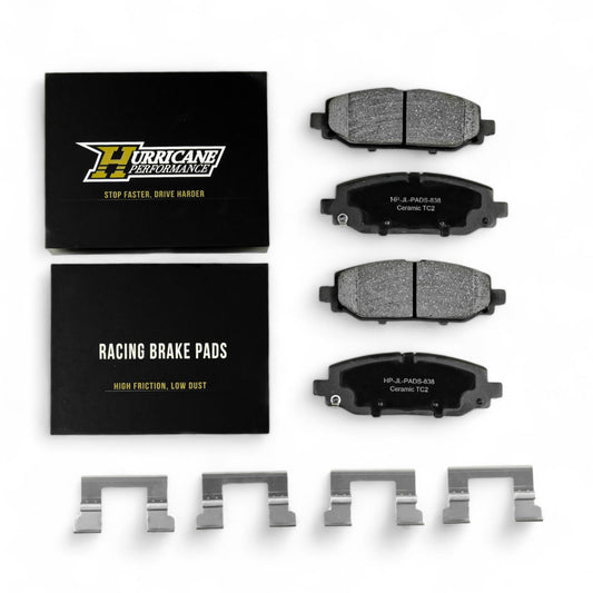 Hurricane Performance Rear Brake Pads For Jeep Wrangler JL Heavy-duty brakes