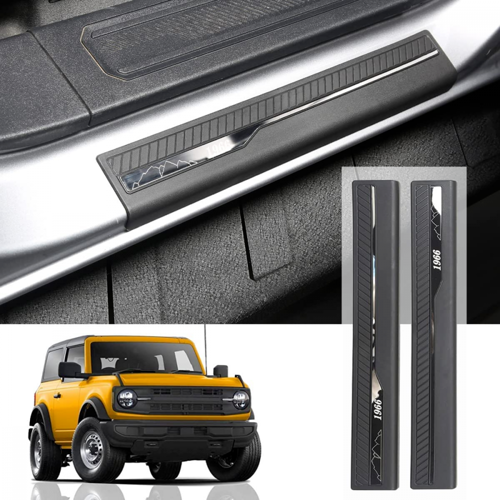 Door Sill Guards Protector Kit for 2021 - 23 Ford Bronco 2 DOOR