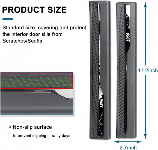 Door Sill Guards Protector Kit for 2021 - 23 Ford Bronco 2 DOOR