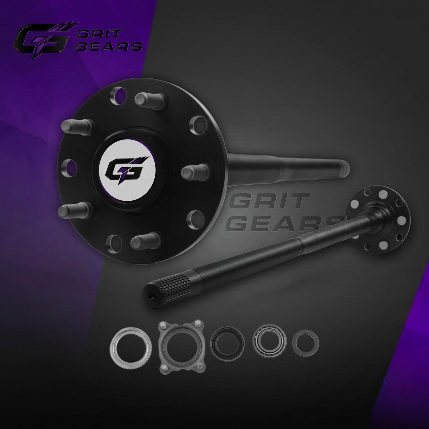 GRIT GEARS 4340 Chromoly Rear Axle Kit for Jeep Wrangler JK Non-Rubicon