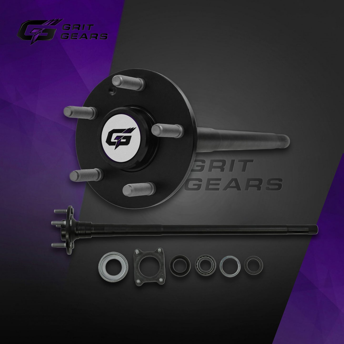GRIT GEARS 4340 Chromoly Rear Axle Kit for Jeep Wrangler JK Rubicon