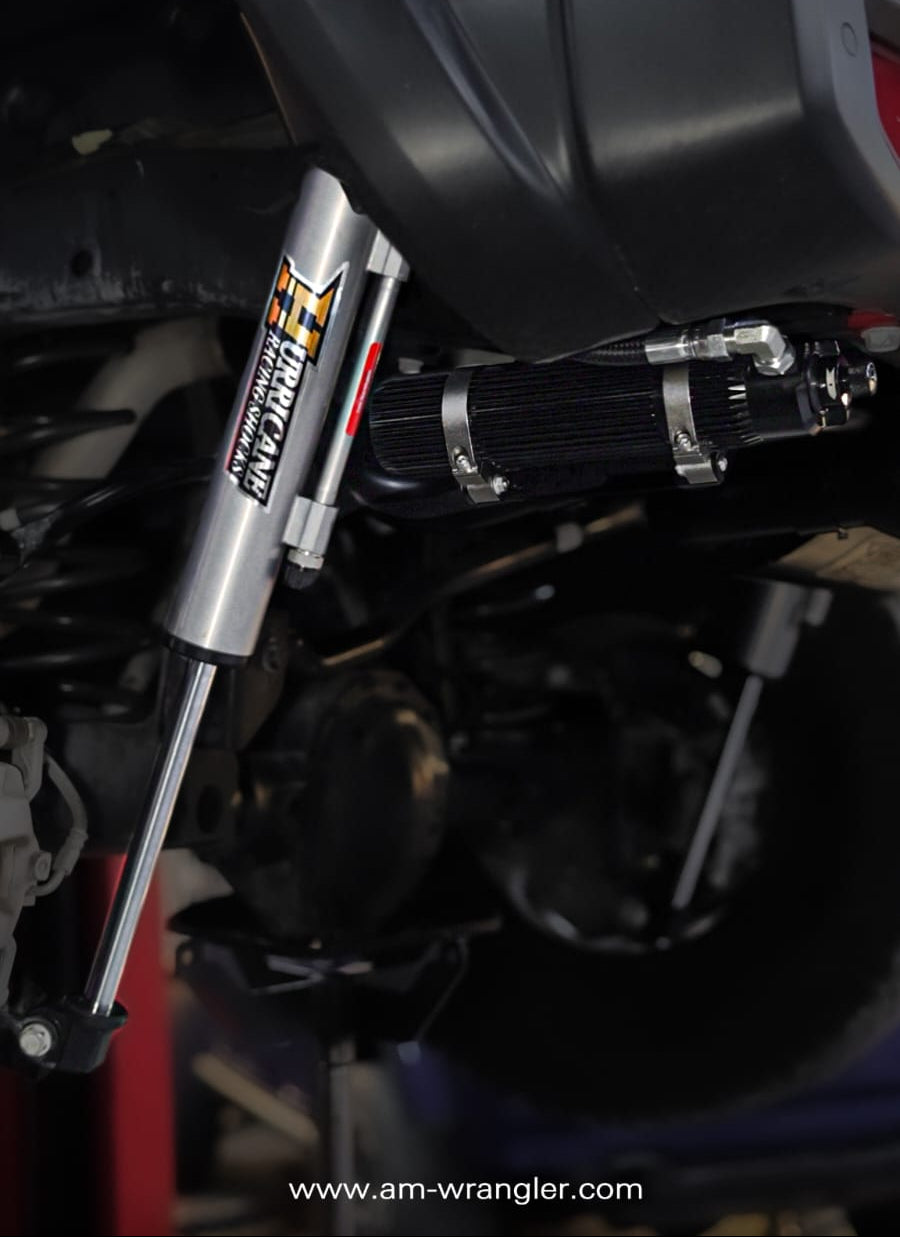 Hurricane Racing Extreme Series 2.5", Single Tube Bypass Shocks with Remote Reservoir for Jeep Wrangler JL,JT & 392