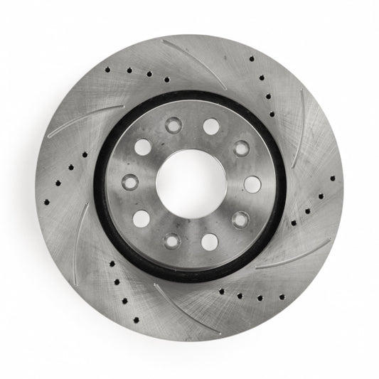 Hurricane Performance Slotted & Drilled Front Brake Discs For Jeep Wrangler JL
