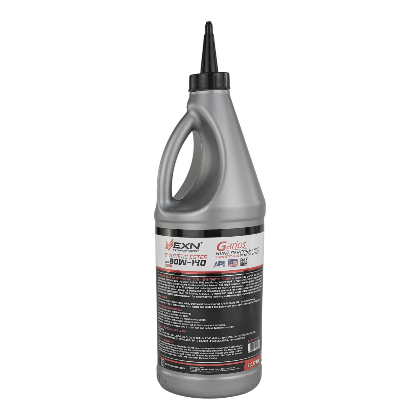 EXN GARIOS MTF SAE 80W-140 API GL-5 - SYNTHETIC ESTER - High Performance Synthetic Plus Racing Gear Oil