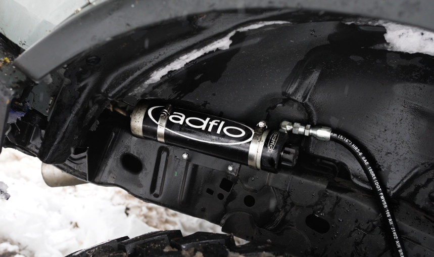 RADFLO OE REPLACEMENT 2.5 FRONT & REAR COILOVER KIT FORD BRONCO 2021+ WITH REMOTE RESERVOIRS ADJUSTERS EXTENDED TRAVEL FOR USE WITH AFTERMARKET UCA