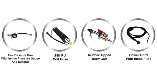 Volcano On Board Twin Piston Air Compressor Kit and Accessories Kit