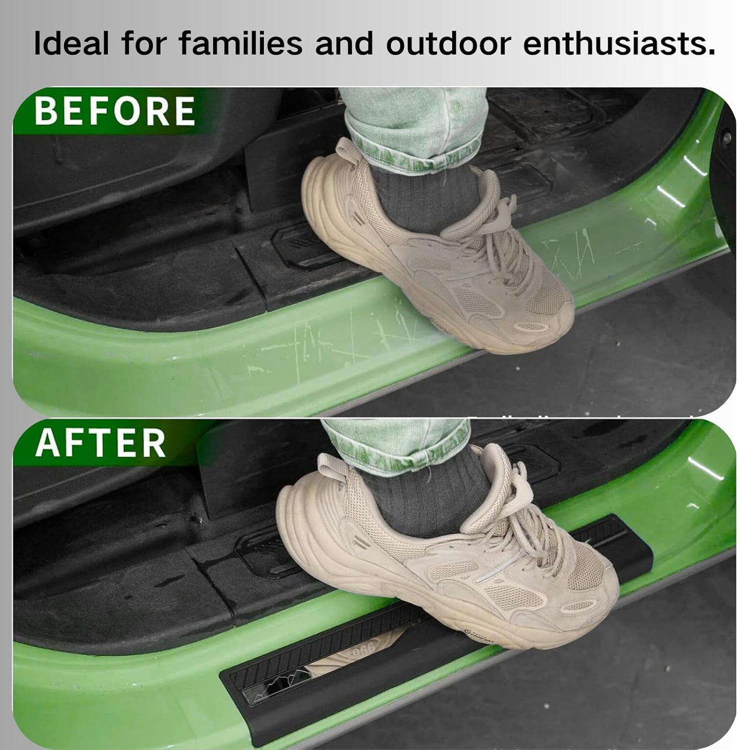 Door Sill Guards Protector Kit for 2021 + Ford Bronco 4 DOOR