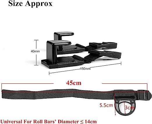 Clothes Hook & Seat Headrest Hook Hanger Storage for Jeep Wrangler
