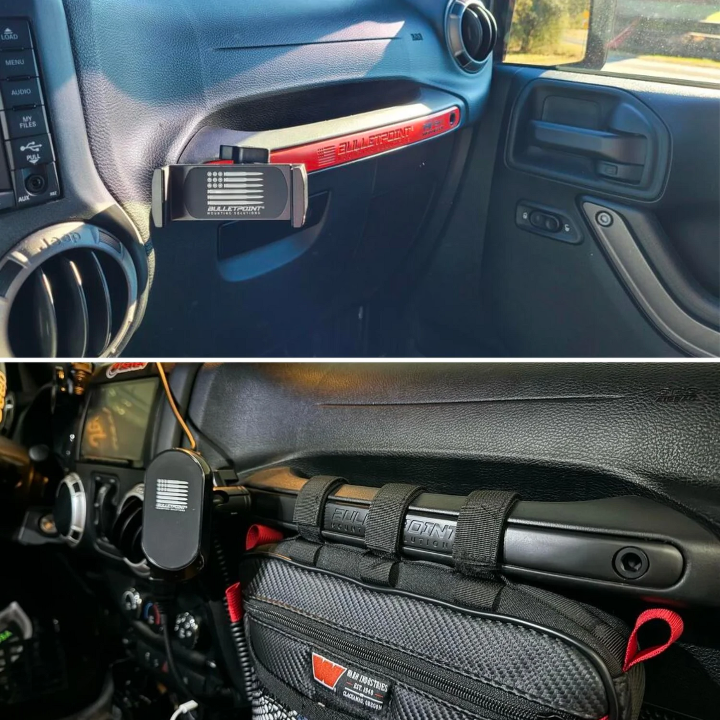 BulletPoint Grab Bar Insert Replacement with 2 Mounting Points For Jeep Wrangler JK