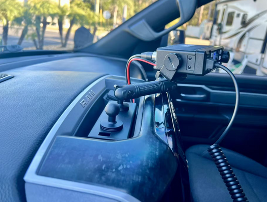 Bulletpoint Dual 20mm Ball Metal Dash Mount Base for 2019+ RAM Truck