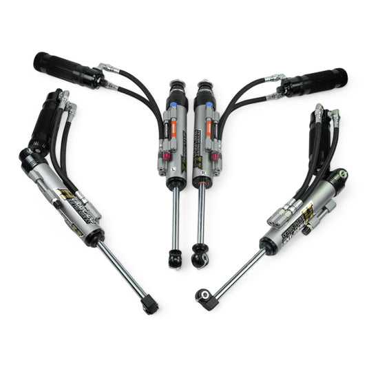 Hurricane Racing Extreme Series Shocks 2.5", Triple Bypass Adjustable for Jeep Wrangler JK