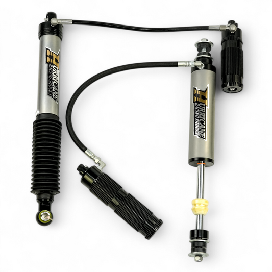 Hurricane Racing Extreme Series Shocks 3" Front & 2.5" Rear, With Reservoir, Double Adjuster, for Nissan Patrol Y61