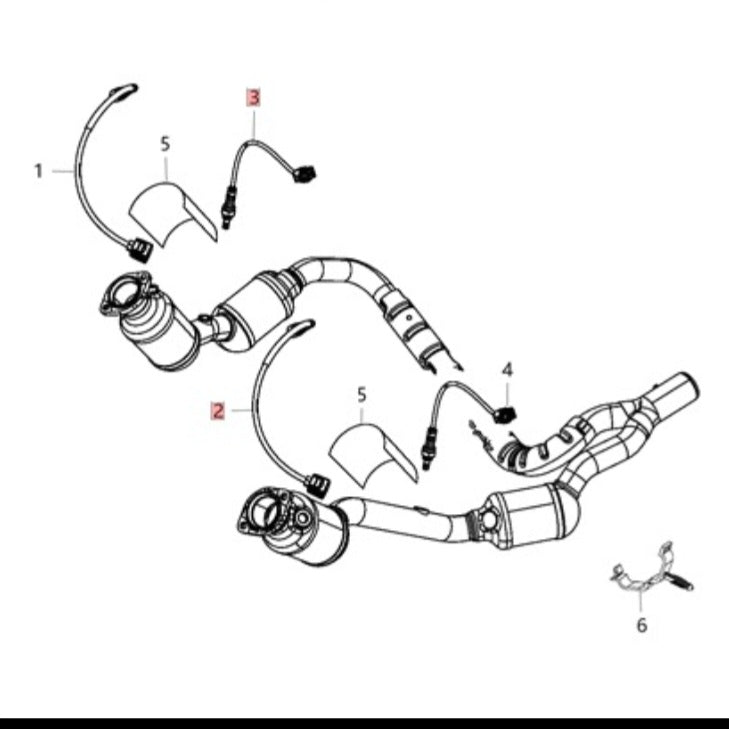 AMR Oxygen Senor (Short with White Clip) for 12-18 3.6L Jeep Wrangler JK