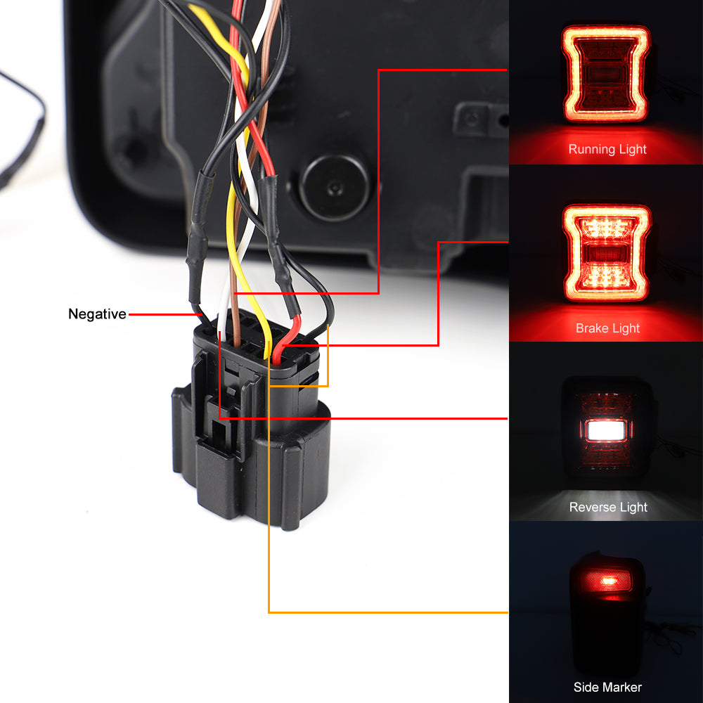 LED Tail Light Without Warranty for Jeep Wrangler JL