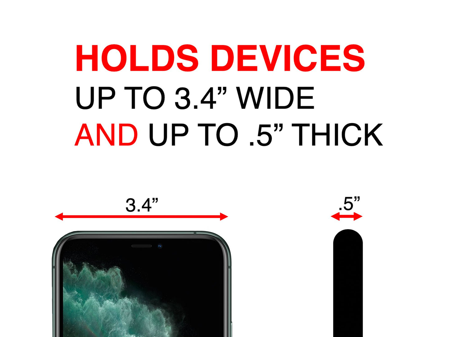 BulletPoint Single Phone Holder for Jeep Wrangler JK