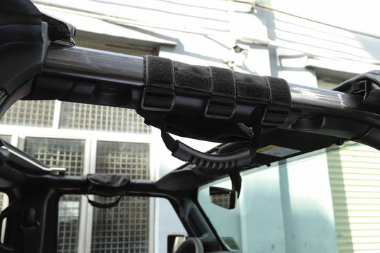 AMR Roll Bar Side Grab Handle with Storage Bag for Jeep Wrangler