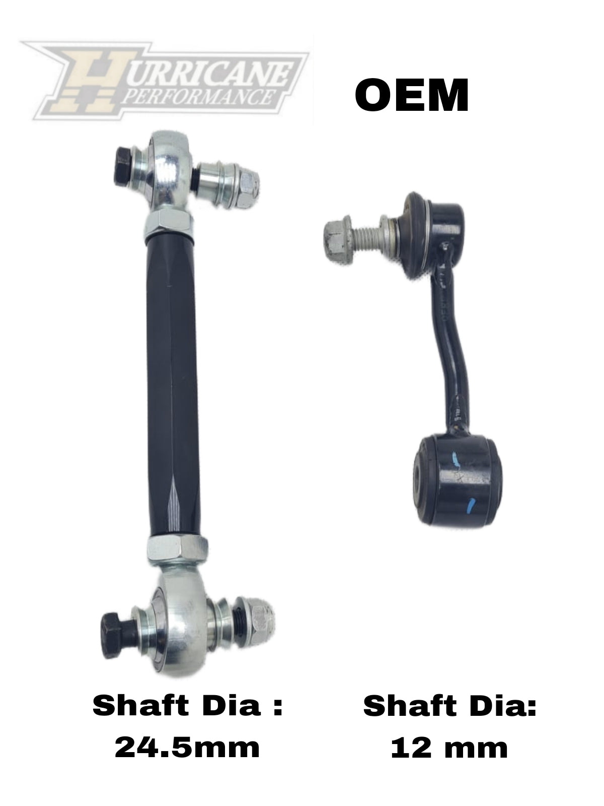 Hurricane Performance Super Duty Front Adjustable Sway Bar End Link for Jeep Wrangler JL/JK