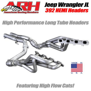 ARH 392 Jeep Wrangler 1-7/8in x 3in Long System w/  3 X 3 GESI GEN 2 Racing Catalytic Converter - 140241