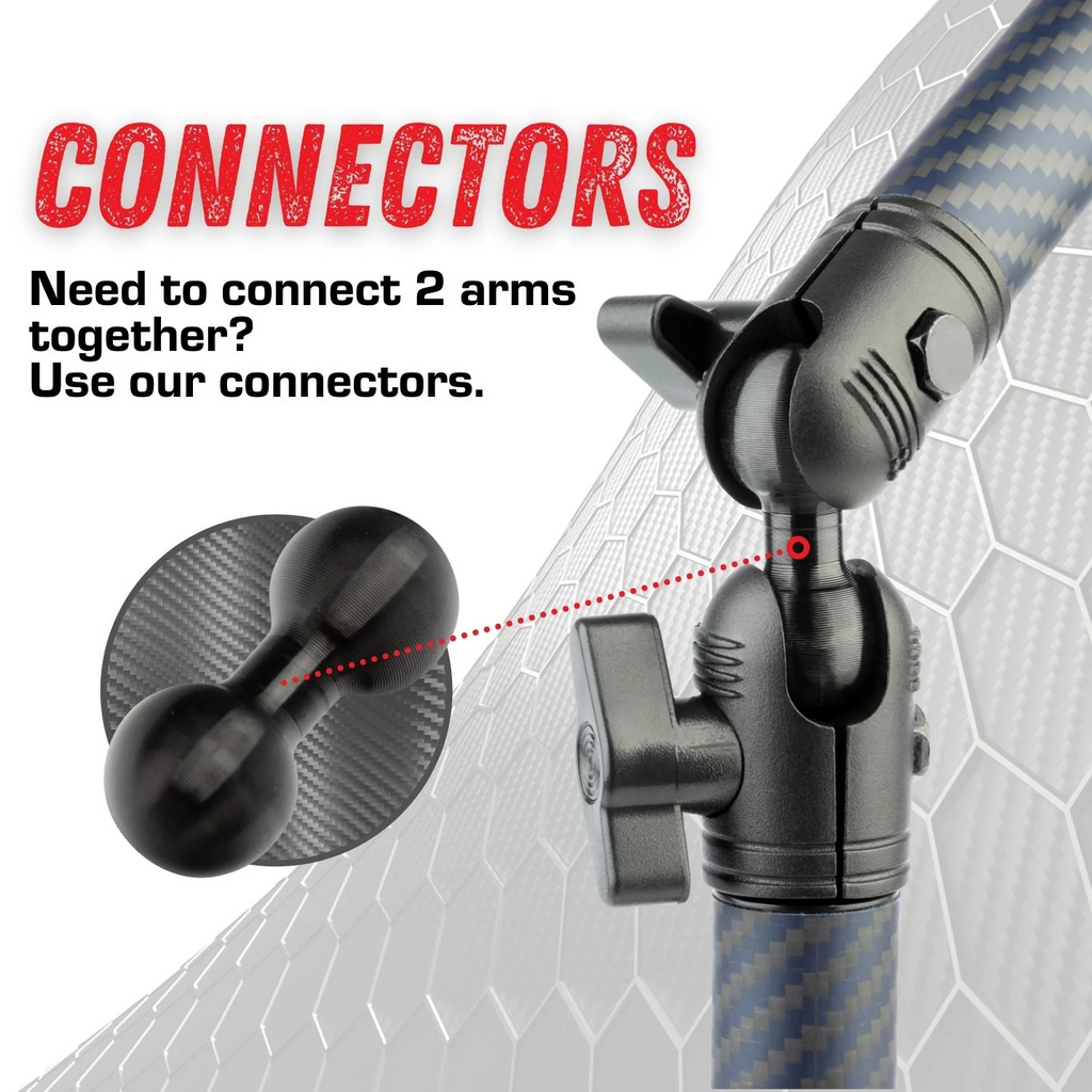Bullet Point 20-20mm Connectors for Carbon Fiber/Kevlar Arms