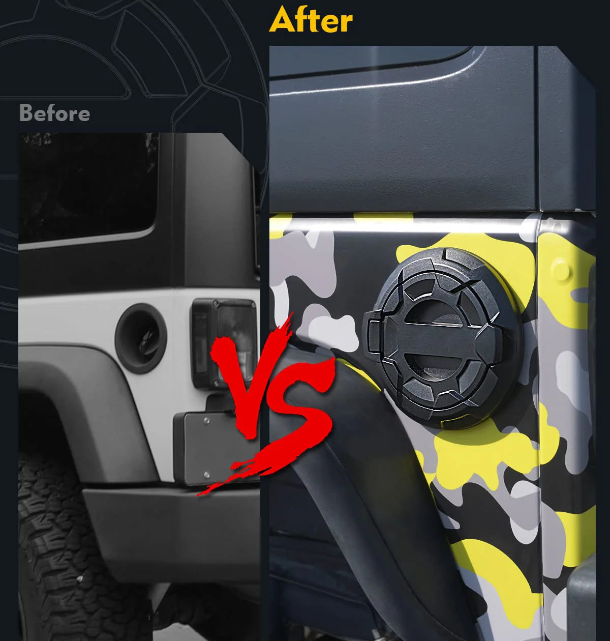 AMR Fuel Tank Cover for Jeep Wrangler JK