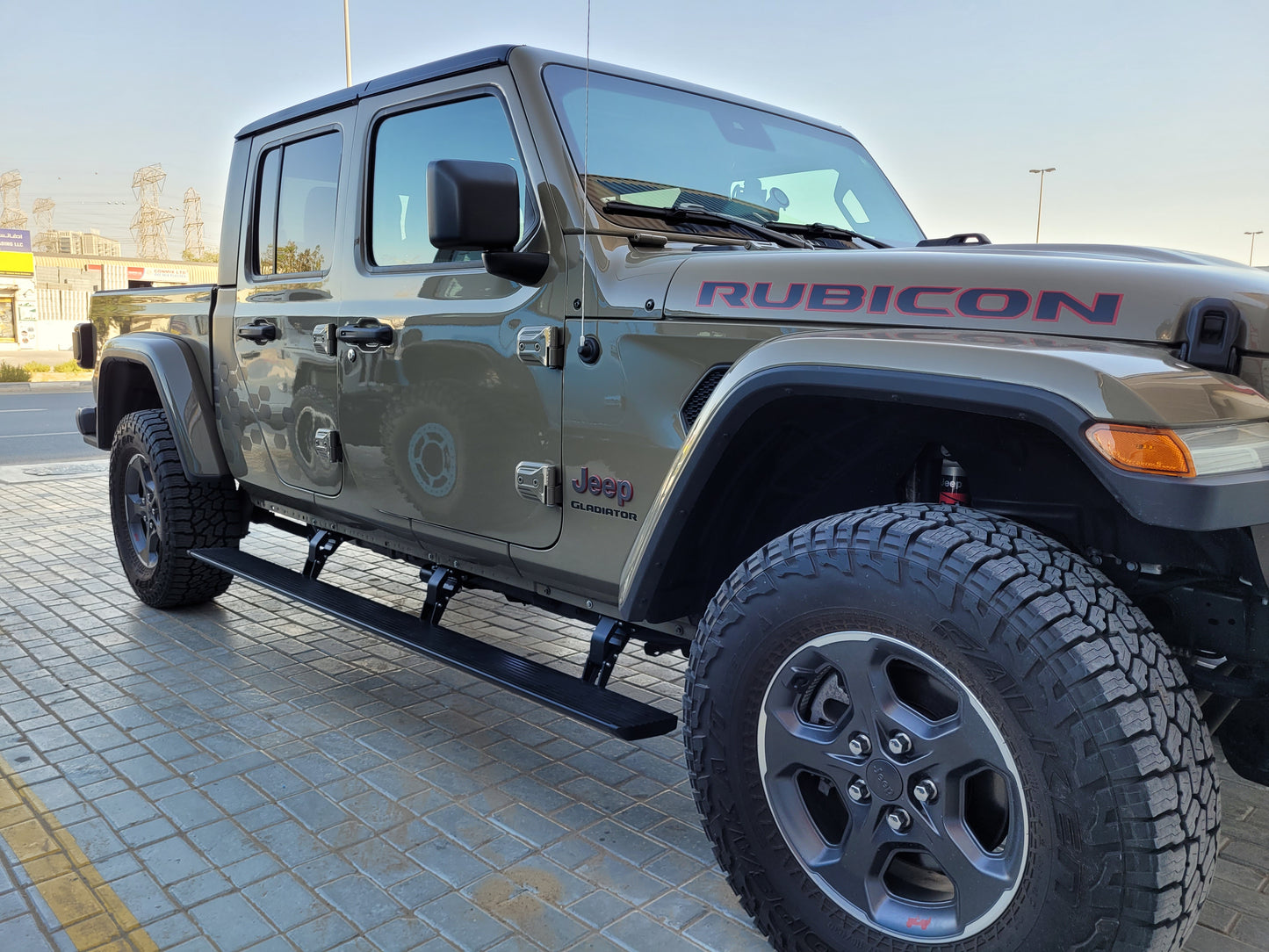 Power Side Steps for Jeep Wrangler JT GLADIATOR With Lights