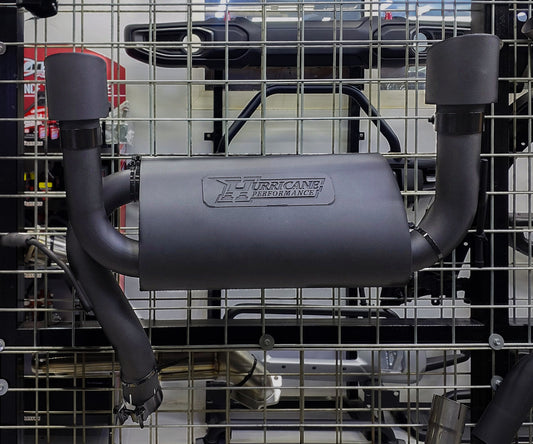 Hurricane  Performance Black Edition 409 Stainless Steel Axle-Back Exhaust for Jeep Wrangler JK