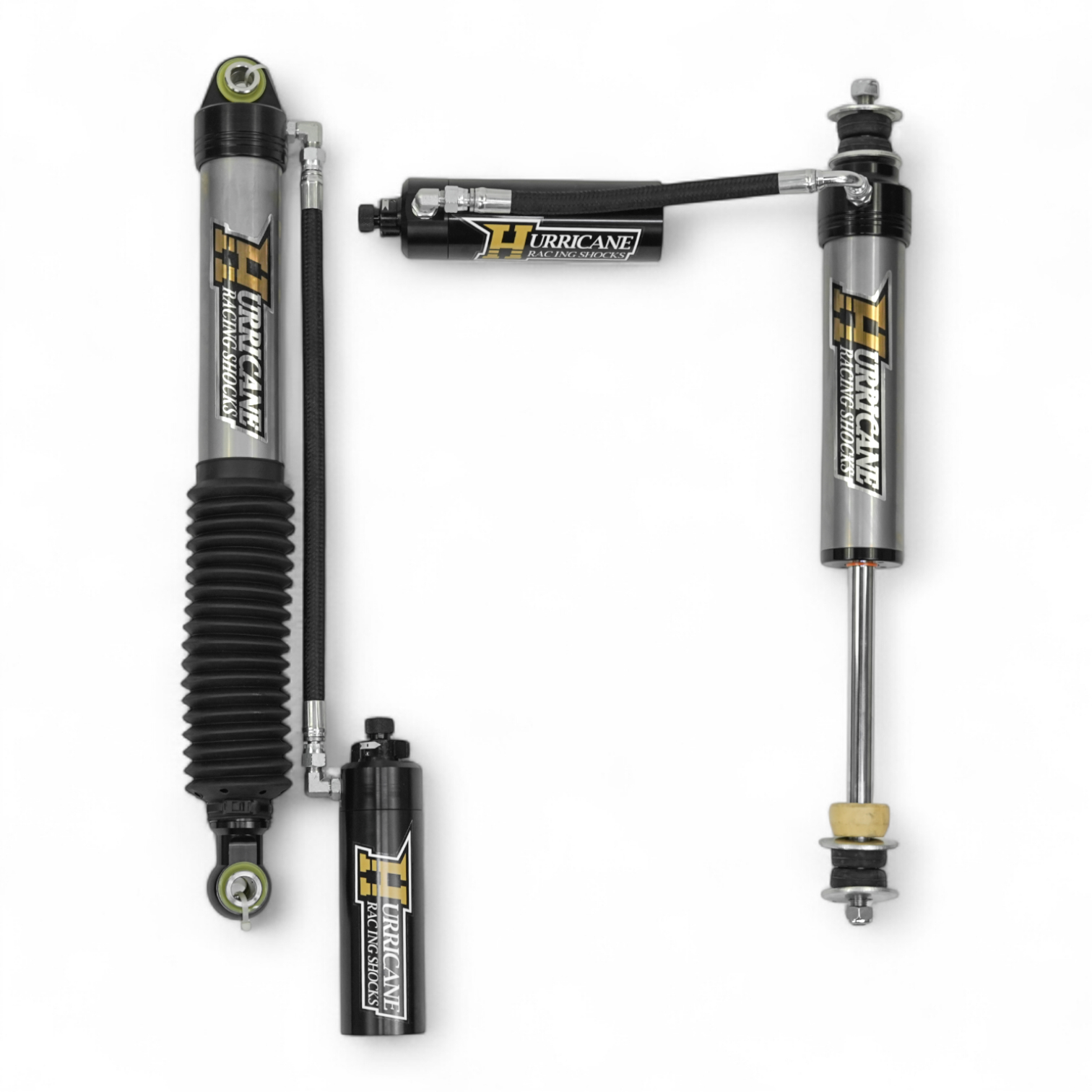 Hurricane Performance Extreme Series 2.5" Shocks, With Reservoir, Double Compression Adjuster, for Nissan Patrol Y60 & Y61