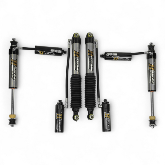 Hurricane racing Extreme Series 2.5" Shocks, With Reservoir, Double Compression Adjuster, for Nissan Patrol Y60 & Y61