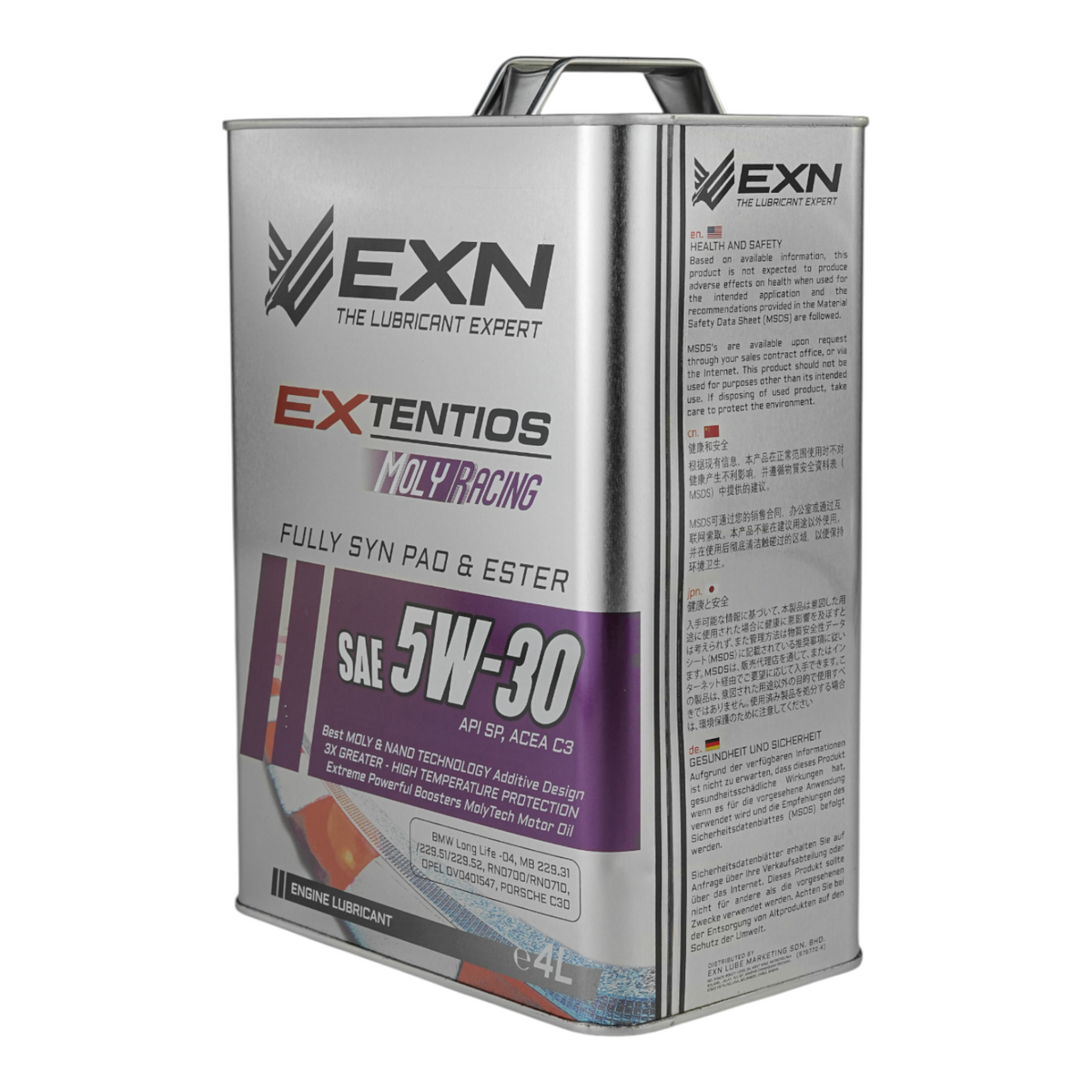 EXTENTIOS MOLYRACING SAE 5W30-100% ESTER -ENGINE OIL-4L