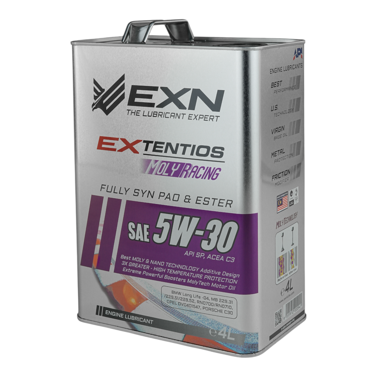 EXTENTIOS MOLYRACING SAE 5W30-100% ESTER -ENGINE OIL-4L