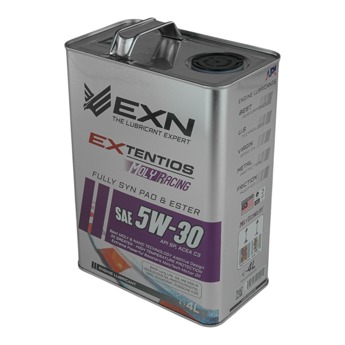EXTENTIOS MOLYRACING SAE 5W30-100% ESTER -ENGINE OIL-4L