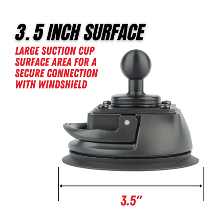 BulletPoint Suction Cup Mount 3.5" Diameter with Integrated 20mm Mounting Ball
