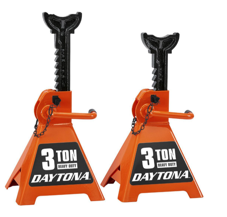 DAYTONA 3 Ton Heavy Duty Ratcheting Jack Stands