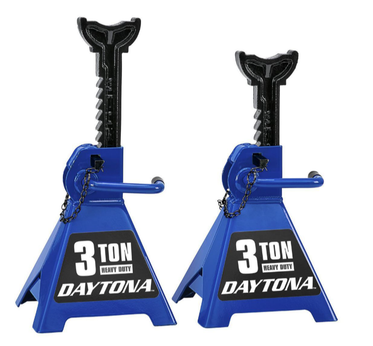 DAYTONA 3 Ton Heavy Duty Ratcheting Jack Stands
