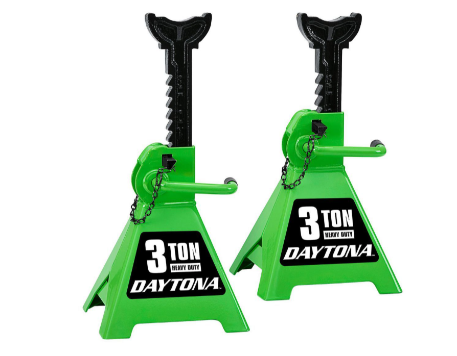 DAYTONA 3 Ton Heavy Duty Ratcheting Jack Stands