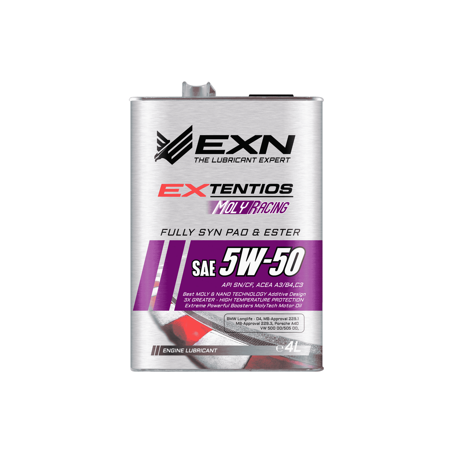 EXTENTIOS MOLYRACING SAE 5W50-100% ESTER -ENGINE OIL-4L