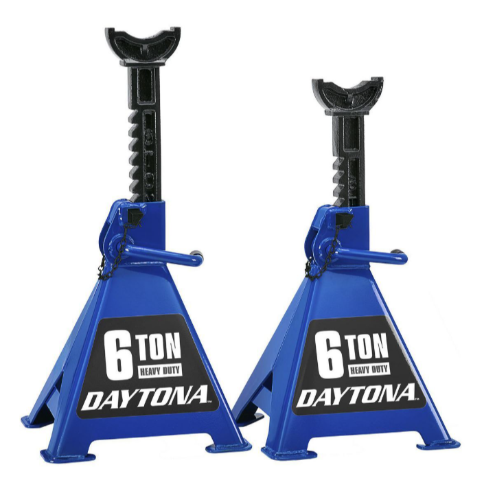 DAYTONA 6 Ton Heavy Duty Ratcheting Jack Stands
