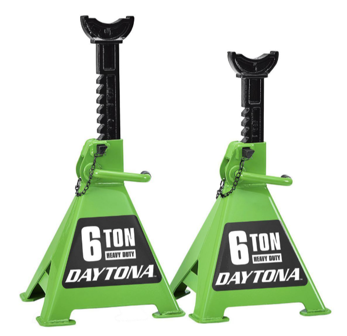 DAYTONA 6 Ton Heavy Duty Ratcheting Jack Stands