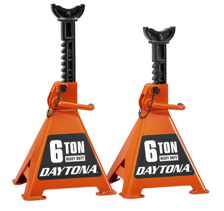 DAYTONA 6 Ton Heavy Duty Ratcheting Jack Stands