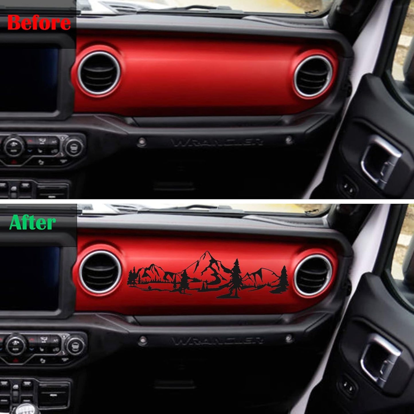 Co-pilot Dashboard Decor Sticker For Jeep Wrangler JL Gladiator JT 18+
