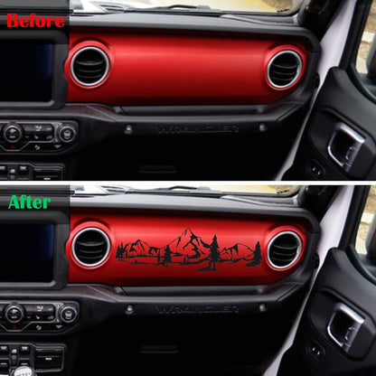 Co-pilot Dashboard Decor Sticker For Jeep Wrangler JL Gladiator JT 18+