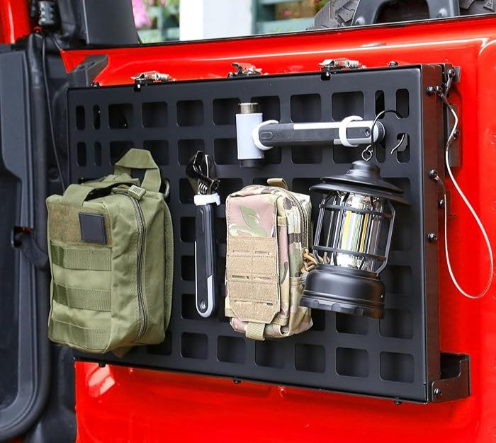 Carbon Steel Foldable Molle Panel Double-Layer Tail-gate table Compatible with Bronco 2021-2024