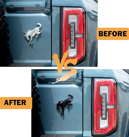Horse Black Logo Plastic Emblem For Ford Bronco