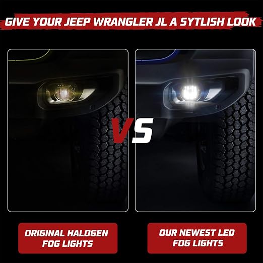 AMR LED Fog Lights for Jeep Wrangler JL,JT & 392