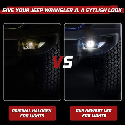 AMR LED Fog Lights for Jeep Wrangler JL,JT & 392