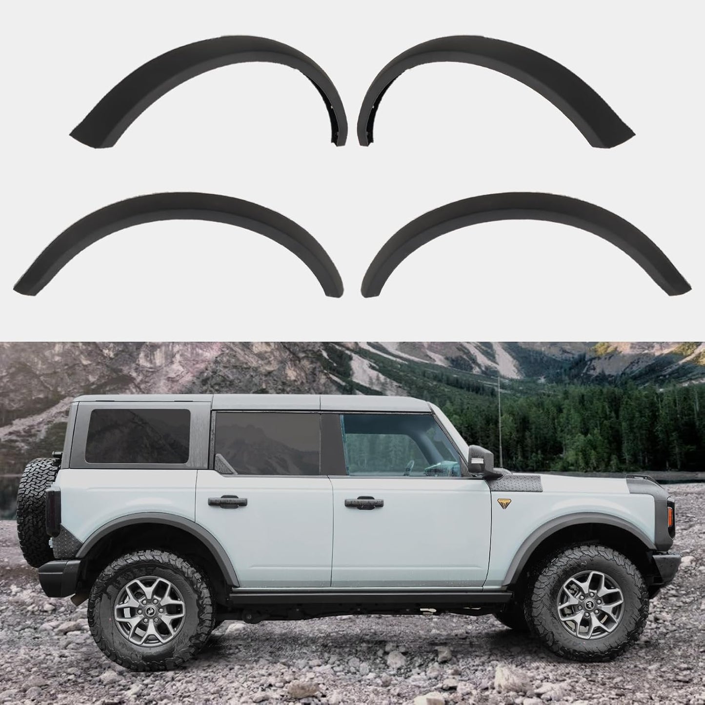 AMR Narrow Fender Flares for  2021+ Ford Bronco- 9 cm Width