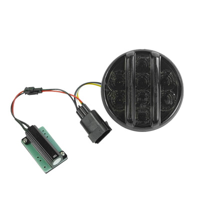 AMR Smoke Tinted LED Front Indicator Parking Light Compatible with Wrangler JK