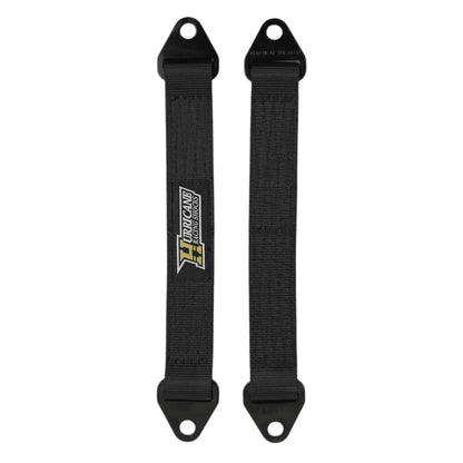 Hurricane Performance Nylon Black, Four Layer Suspension Limiting Strap with 4130 Heat Treated Chromoly Ends